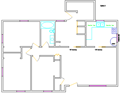 floor plan after the remodel