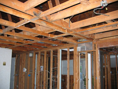 rafters in front room