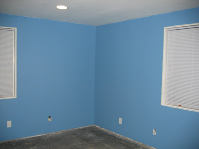 bedroom is painted