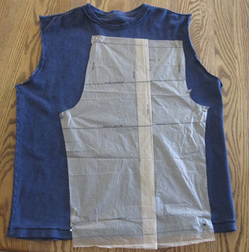Pattern on shirt fabric